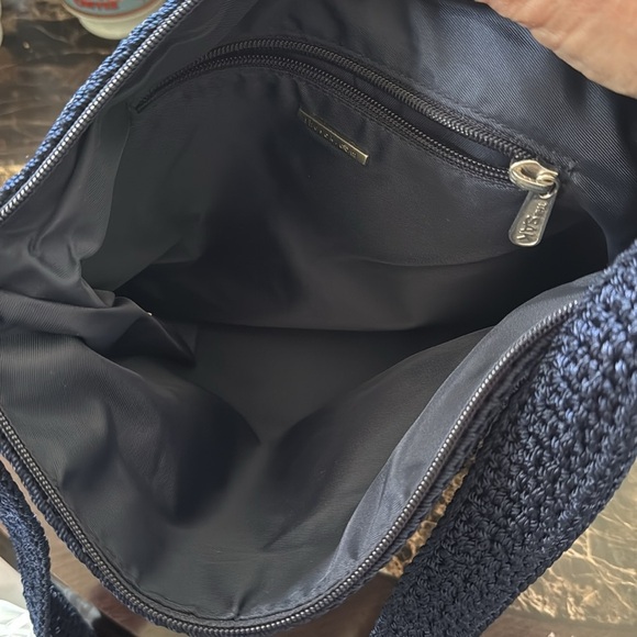 The Sak Navy Blue Crochet Shoulder Bag - Picture 3 of 5